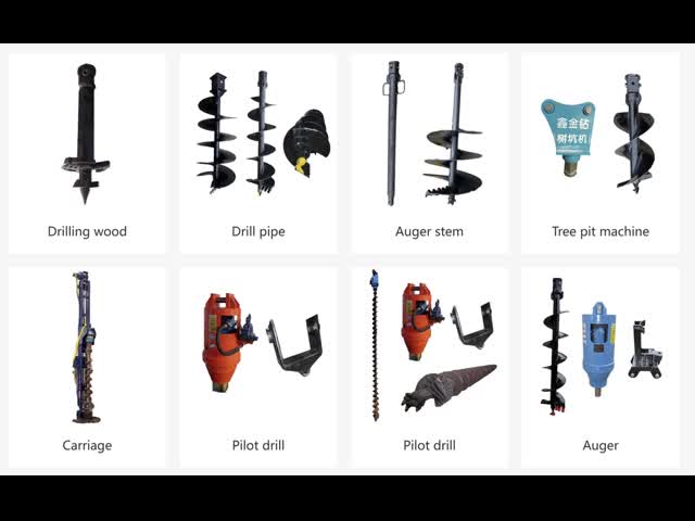 excavator-converted auger auger drill for foundation construction bit ...